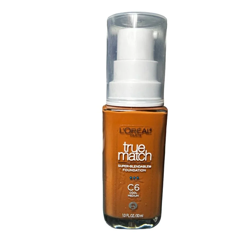 L’Oréal True Match Foundation C6 Cool Medium 1oz Super Blendable NEW